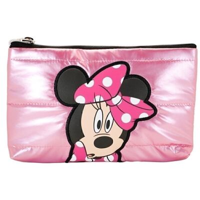 Disney Minnie Mouse Shoes-Trousse à crayons à rembourrage plat, rose