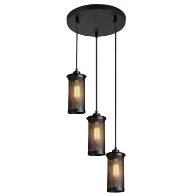 Modern Vintage Industrial Retro Loft Cluster Ceiling Lamp Shade Pendant Light UK~2148