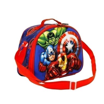 Marvel The Avengers Go On-3D Lunch Bag, Blue