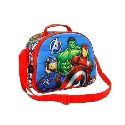 Marvel Avengers Primed-3D Lunch Bag, Blue
