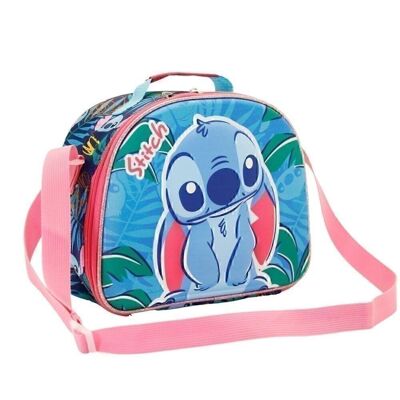 Disney Lilo and Stitch Leaves-3D Lunch Bag, Blue