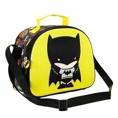 DC Comics Batman Bat Chibi-Bolsa Portamerienda 3D, Amarillo