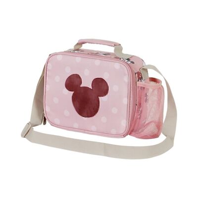 Borsa termica per snack Disney Topolino per bambini, rosa