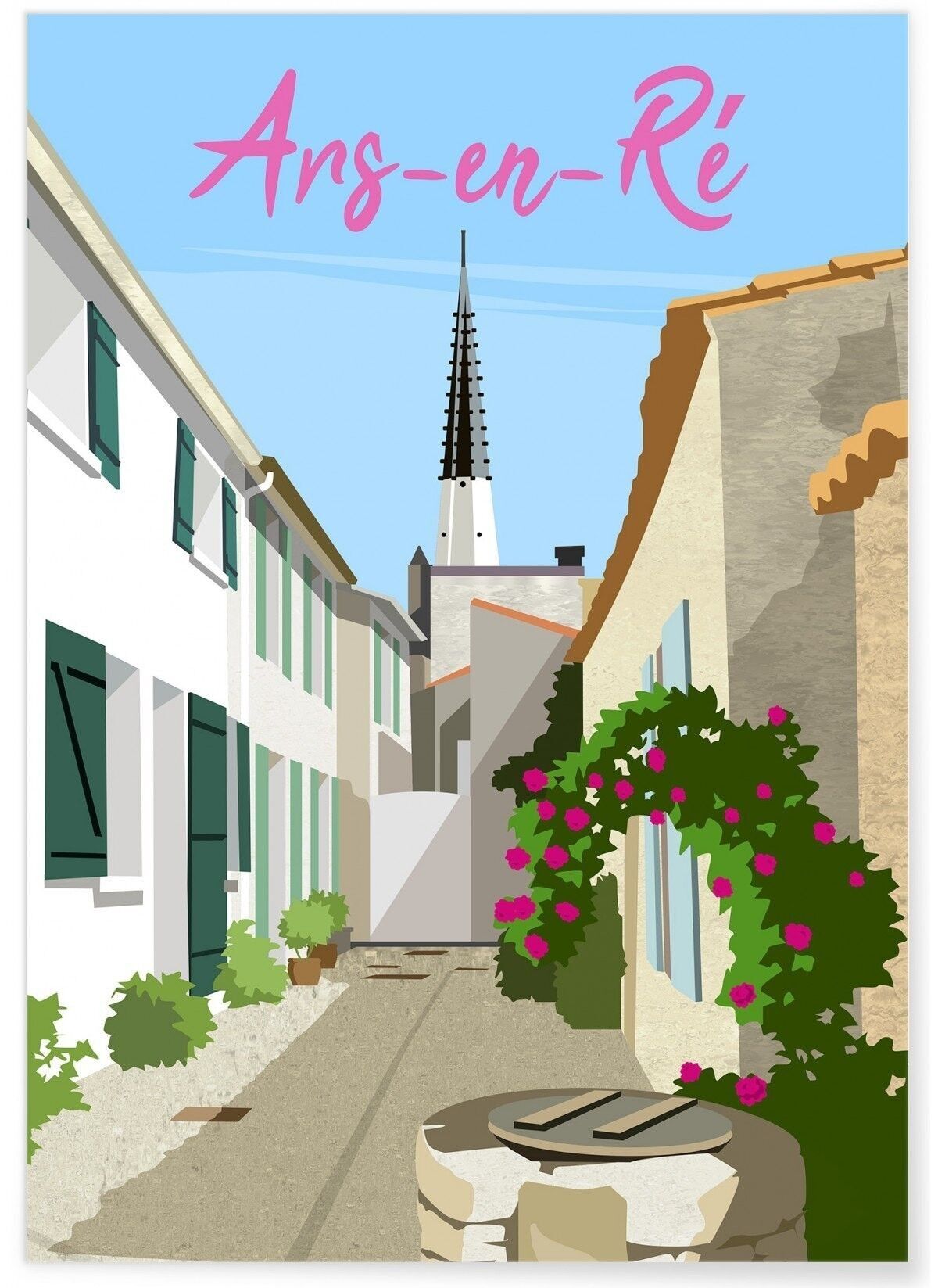 Manifesto illustrativo della città di Ars-en-Ré