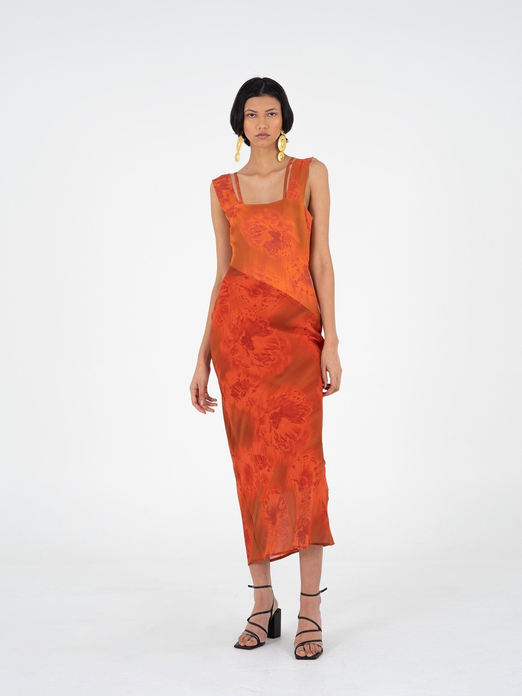 Abito lungo con spalline Clivia / Festa in giardino