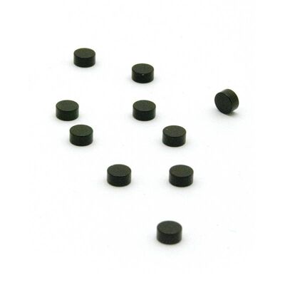 BLACK STEELY MAGNETS - SET OF 10 - stationery