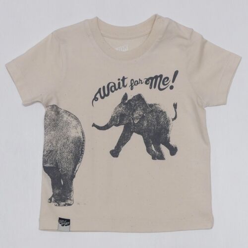 Baby T-shirt, ELEPHANT print