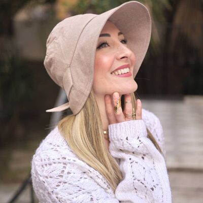 Chapeau Madame en Coton beige