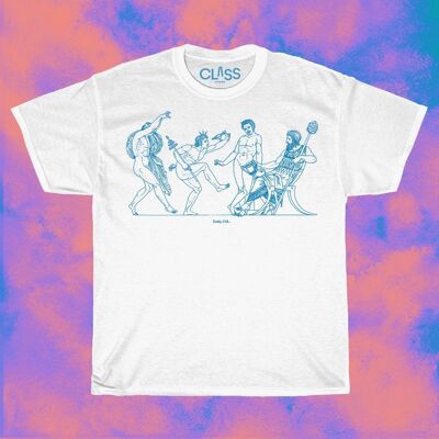 DADDY CHILL - Camiseta gráfica gay, diseño griego clásico, fiesta en Olympus, regalos queer, LGBTQ sutil, ropa de diseñador alternativa
