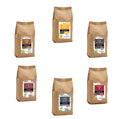 Implementierungspaket - Sortiment von Bio-Kaffeebohnen