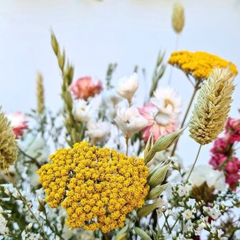 Le bouquet de fleurs séchées 'Rose et Jaune' taille M 2