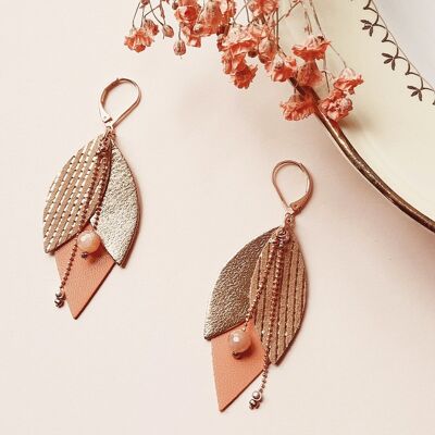 Pendientes Tulipán Melón