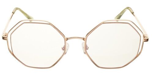 Computer Glasses - Screen Glasses - HAYLEY BLUESHIELDS - Light Gold