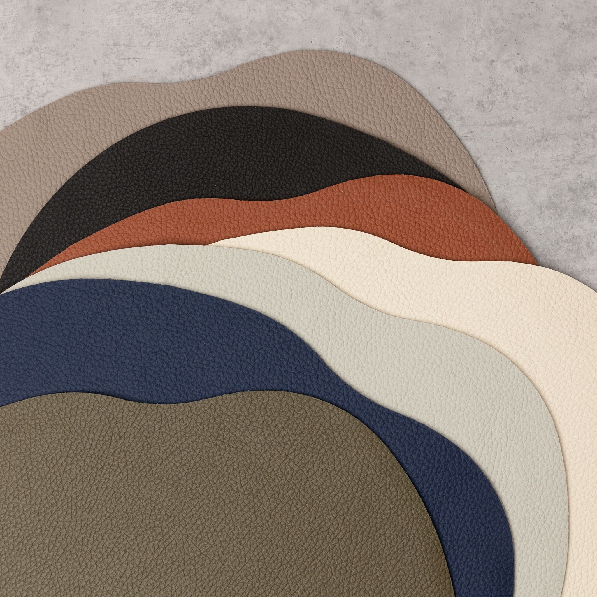 Set de table et sous-verre en cuir MILLSTONES