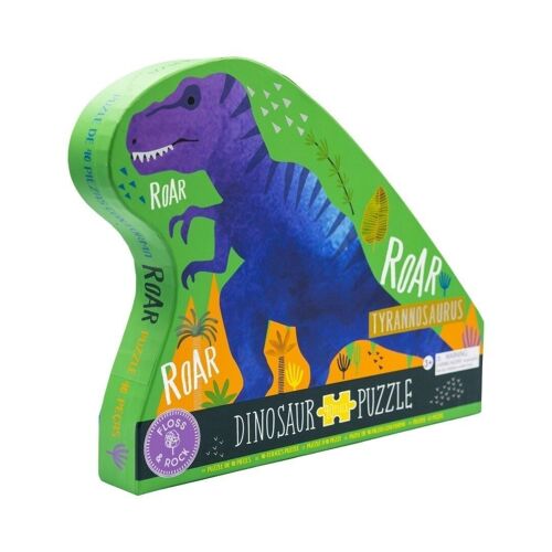 Dino 40pc "Dinosaur" Shaped Jigsaw with Shaped Box