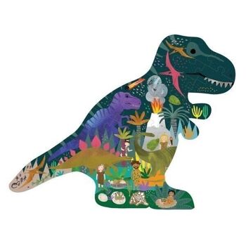 Dino 40pc Puzzle en forme de "dinosaure" avec boîte en forme 2