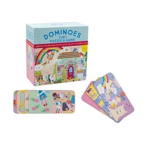 Rainbow Fairy Reversible Dominoes