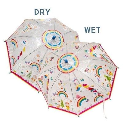 Rainbow Fairy Transparent Colour Changing Umbrella