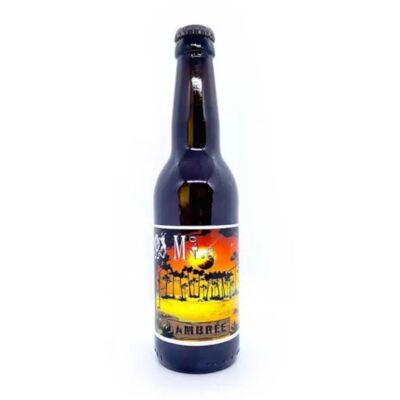 Cerveza M40 Amber cervecería natural de las Landas 75 cl
