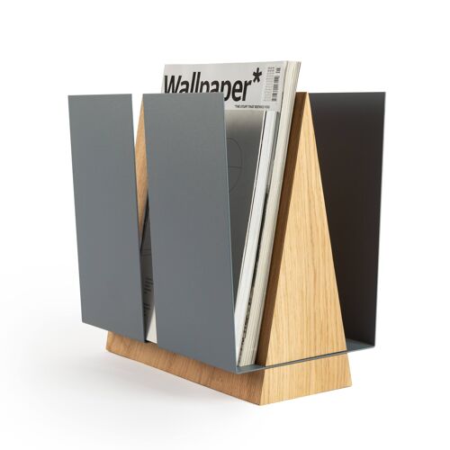 Magazine stand, grey WINGS