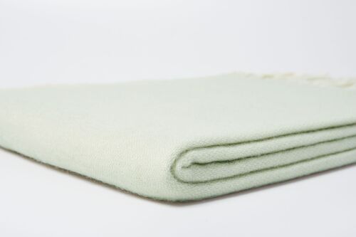 Light green wool blanket