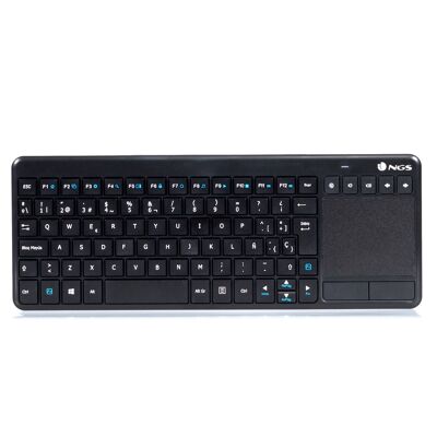 TVWARRIORP-2.4 GHz wireless touchpad keyboard with 17 multimedia keys.