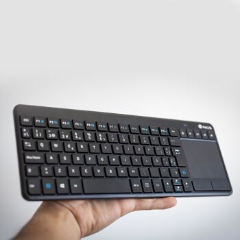 Clavier tactile sans fil TVWARRIORP-2,4 GHz avec 17 touches multimédia. 3