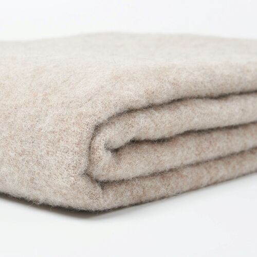 Light brown wool blanket
