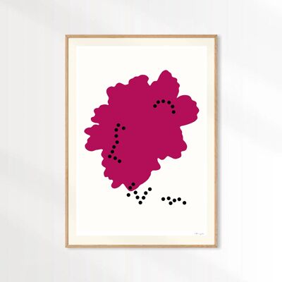 Sophie Raspberry 30 x 42 fine art print