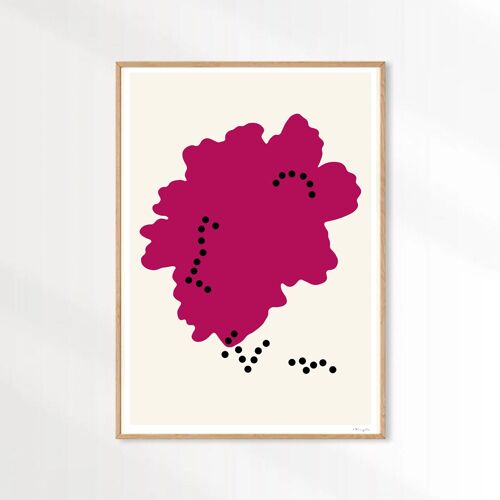 Sophie Raspberry 50 x 70 fine art print