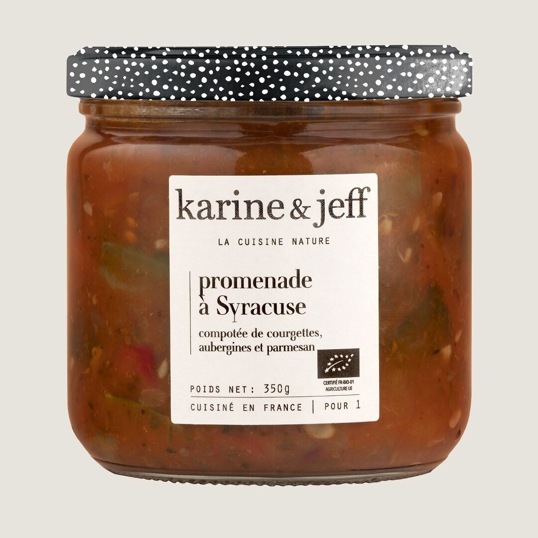 Walk in Syracuse - zucchini, eggplant and parmesan compote