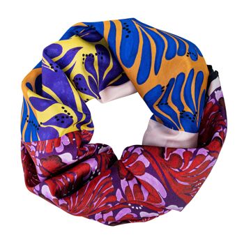 Foulard en soie Rouge Rubis L 2