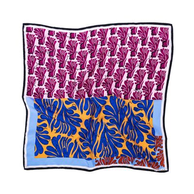 Beet Red silk scarf M