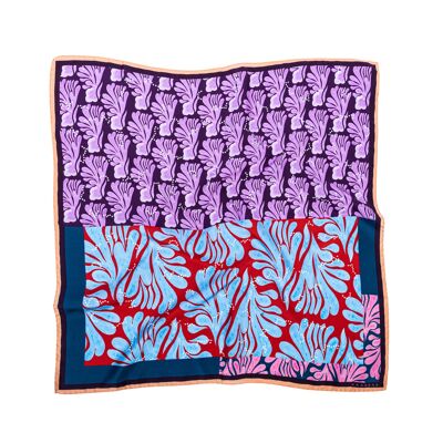 Wisteria silk scarf M