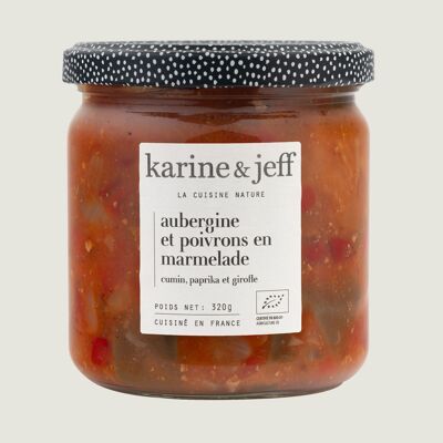 Melanzane e peperoni in marmellata - cumino, paprika e chiodi di garofano