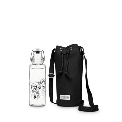 Bottle Bag mit Soulbottles Trinkflasche OASIS charcoal & SOULMATE berlin