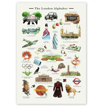 The London Alphabet A3 Print (sans cadre) 2