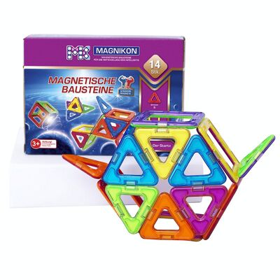 Mattoncini magnetici MK-14 "The Start", set da costruzione magnetico da 14 pezzi