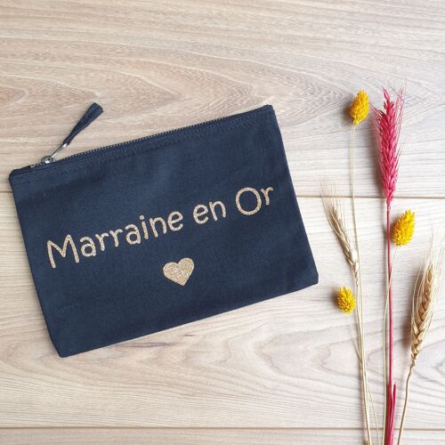 Pochette noire Marraine