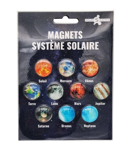 Coffret de 10 magnets du Système Solaire