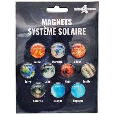 Set di 10 magneti del sistema solare