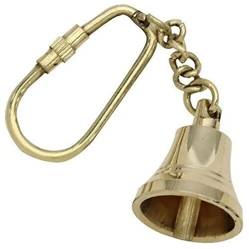Golden Bell Nautical Keychain