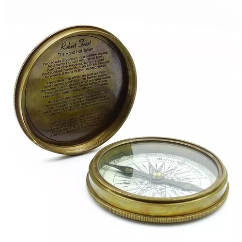 Antique Brass Compass Antique Compass Marine Pocket Compass