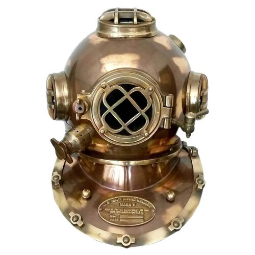 18 inches Antique US Navy Diving Diver Helmet Mark V Collectible Nautical Diver's Helmet Decorative Gift.