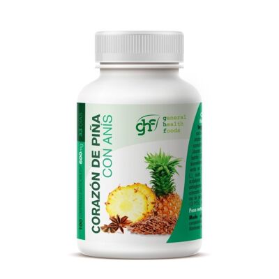 GHF Corazón de Piña con anís 100 comprimidos masticables de 600 mg