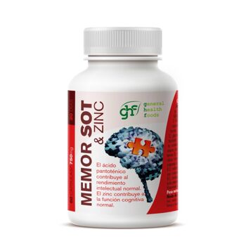 GHF Memor-plus zinc 60 gélules de 750 mg 1