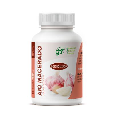 GHF Deodorized Macerated Garlic 60 pearls 1400 mg