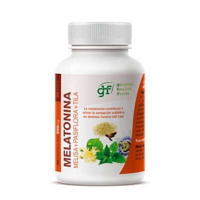 GHF Melatonina Melisa Pasiflora Tila 60 cápsulas de 650 mg