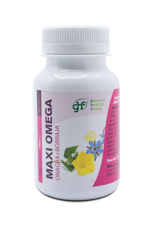 GHF Maxi Omega (onagra borraja) 110 perlas de 700 mg