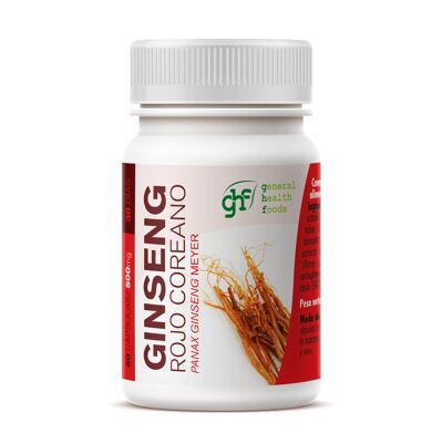 GHF Ginseng Rojo Coreano 60 cápsulas vegetales 500 mg